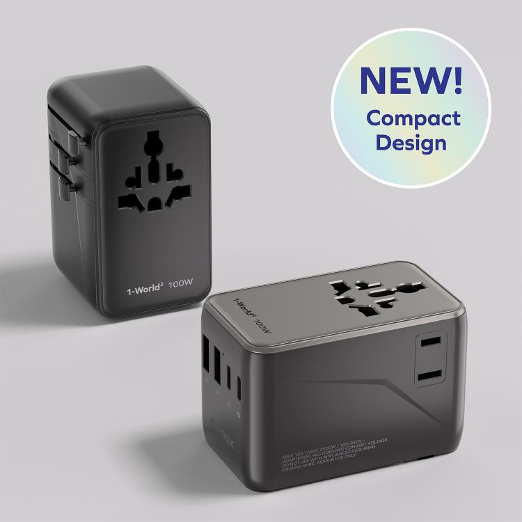 Caricabatterie da viaggio universale GaN MOMAX 100W 4 porte