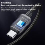 Yesido CA135C 18W 3A USB to USB-C / Type-C Zinc Alloy Data Cable, CA135C