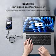 Yesido CA135C 18W 3A USB to USB-C / Type-C Zinc Alloy Data Cable, CA135C