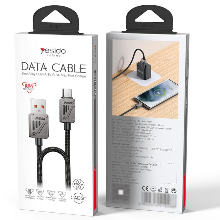 Cavo dati USB a USB-C 18W 3A Yesido CA135C