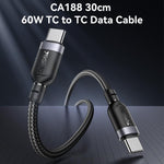 Cavo USB-C 60W 3A Type-C a Type-C per iPhone 15 e 16