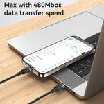 Cavo USB-C 60W 3A Type-C a Type-C per iPhone 15 e 16