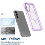 Custodia magnetica trasparente MagSafe per telefono, For Samsung Galaxy A15 5G / 4G, For Samsung Galaxy A35 5G, For Samsung Galaxy A05, For Samsung Galaxy A05s