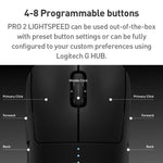 Logitech Pro 2 LIGHTSPEED Wireless Gaming Mouse, Pro 2 LIGHTSPEED