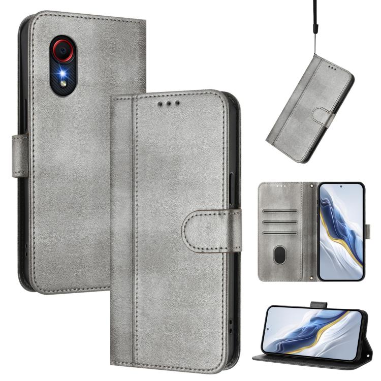 Custodia per telefono in pelle stile retrò con fibbia a giunzione lineare, For Samsung Galaxy Xcover 5, For Samsung Galaxy Note20 Ultra, For Samsung Galaxy Note20