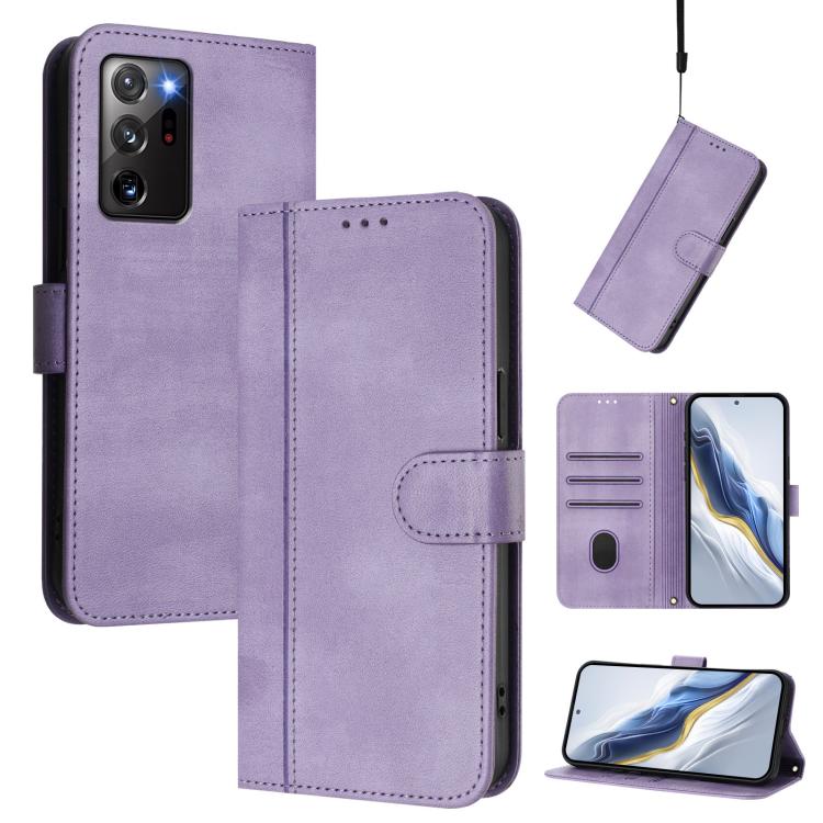 Custodia per telefono in pelle stile retrò con fibbia a giunzione lineare, For Samsung Galaxy Xcover 5, For Samsung Galaxy Note20 Ultra, For Samsung Galaxy Note20