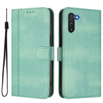 Custodia per telefono in pelle stile retrò con fibbia a giunzione lineare, For Samsung Galaxy Note10, For Samsung Galaxy Note10+