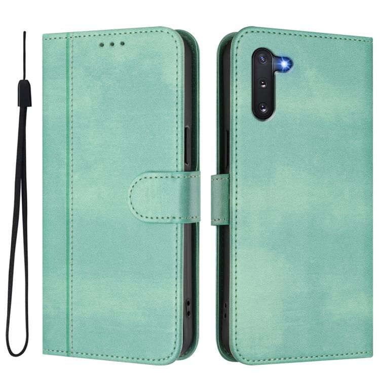 Custodia per telefono in pelle stile retrò con fibbia a giunzione lineare, For Samsung Galaxy Note10, For Samsung Galaxy Note10+