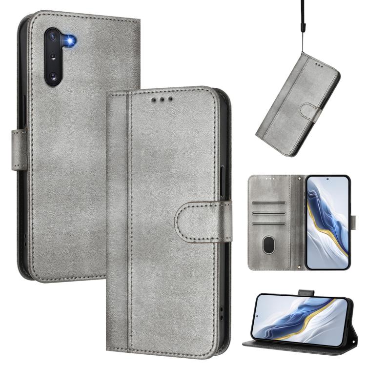 Custodia per telefono in pelle stile retrò con fibbia a giunzione lineare, For Samsung Galaxy Note10, For Samsung Galaxy Note10+
