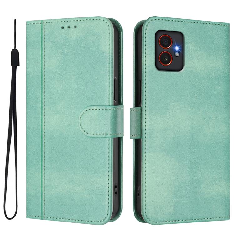 Custodia per telefono in pelle stile retrò con fibbia a giunzione lineare, For Samsung Galaxy Xcover7 Pro, For Samsung Galaxy Xcover 7 5G Global, For Samsung Galaxy Xcover 6 Pro