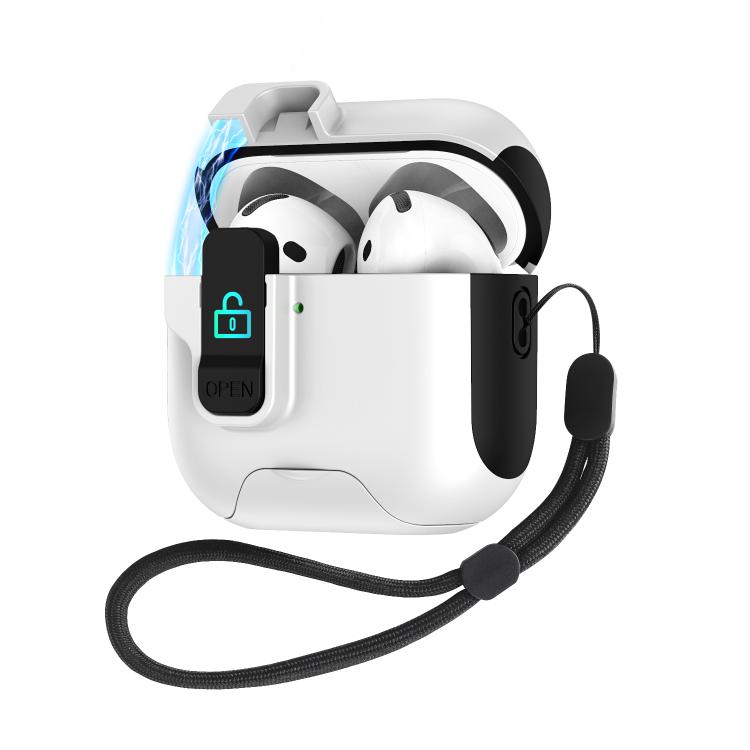 Custodia per auricolari con coperchio automatico per AirPods Pro