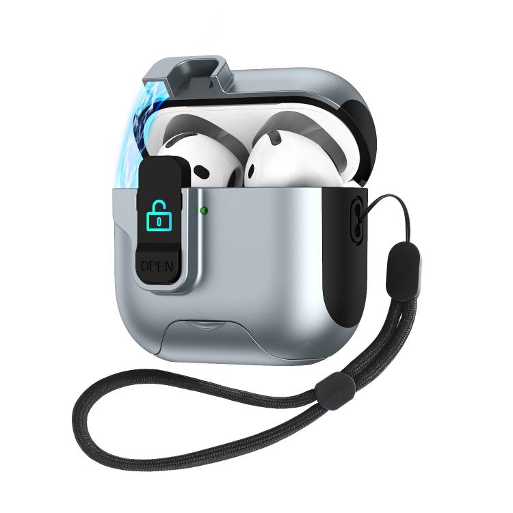 Custodia per auricolari con coperchio automatico per AirPods Pro