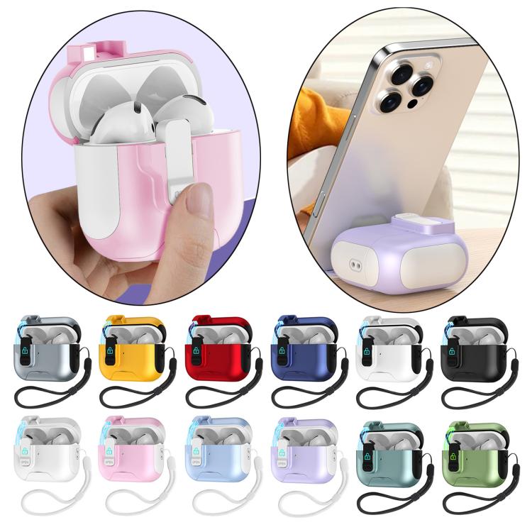 Custodia per auricolari con coperchio a scomparsa automatico e blocco di sicurezza., For AirPods Pro 3, For AirPods 4