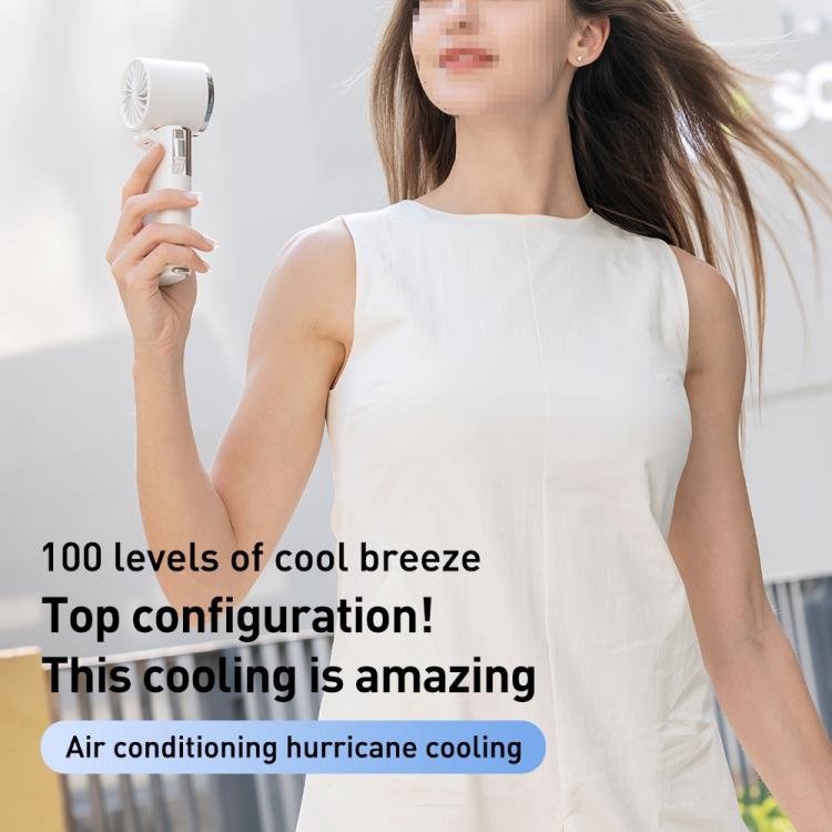 Ventilatore portatile ad alta velocità MF119 con cavo retrattile per la produzione di ghiaccio.