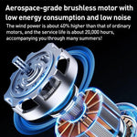 Ventilatore portatile ad alta velocità MF119 con cavo retrattile per la produzione di ghiaccio.