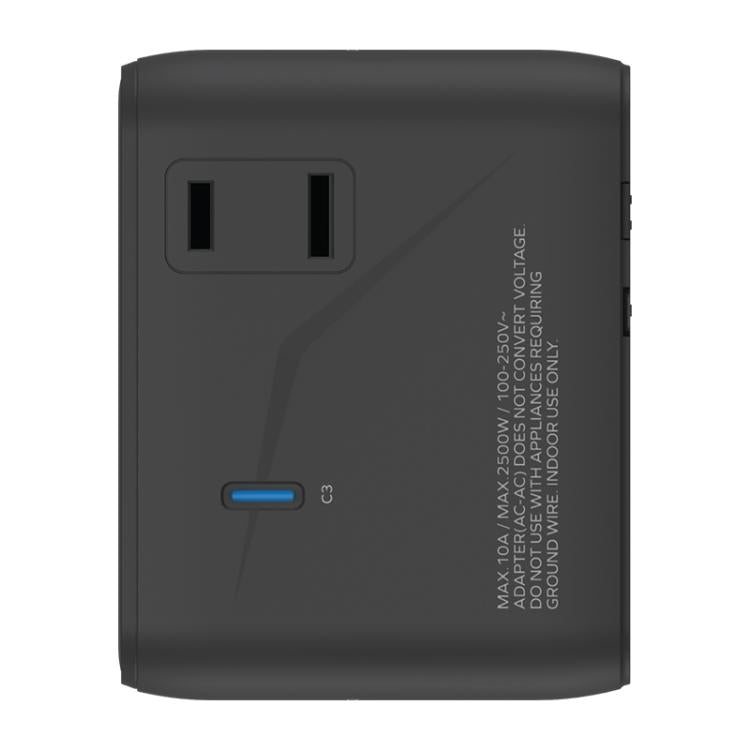 Caricabatterie da viaggio MOMAX UA22 70W Dual AC GaN
