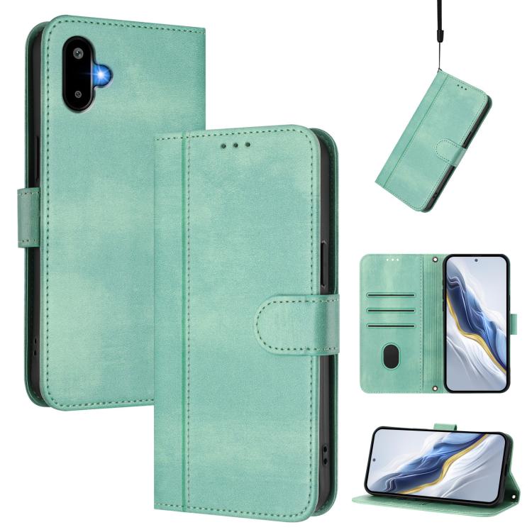 Custodia per telefono in pelle stile retrò con fibbia a giunzione lineare, For Samsung Galaxy M56 5G, For Samsung Galaxy M16 5G / F16 5G, For Samsung Galaxy M06 5G / F06 5G