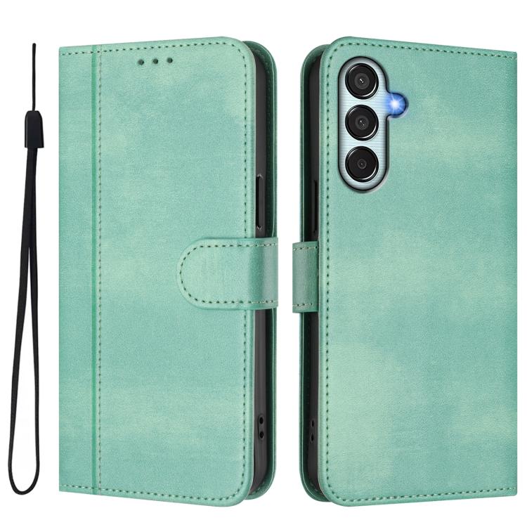 Custodia per telefono in pelle stile retrò con fibbia a giunzione lineare, For Samsung Galaxy M35 5G, For Samsung Galaxy M55 5G / C55 5G, For Samsung Galaxy M15 5G / F15 5G