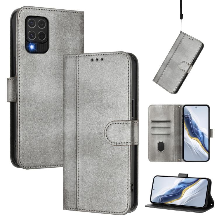 Custodia per telefono in pelle stile retrò con fibbia a giunzione lineare, For Samsung Galaxy M32 4G / M22, For Samsung Galaxy M62 / F64 4G