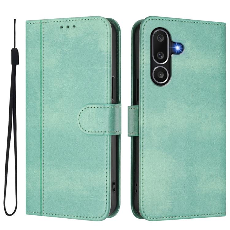 Custodia per telefono in pelle stile retrò con fibbia a giunzione lineare, For Samsung Galaxy M56 5G, For Samsung Galaxy M16 5G / F16 5G, For Samsung Galaxy M06 5G / F06 5G