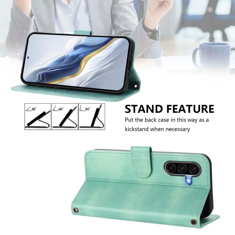 Custodia per telefono in pelle stile retrò con fibbia a giunzione lineare, For Galaxy A36 5G, For Galaxy A05 / M05 / F05 4G, For Galaxy A16 4G / 5G