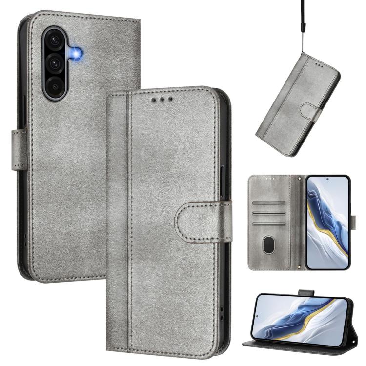 Custodia per telefono in pelle stile retrò con fibbia a giunzione lineare, For Galaxy A36 5G, For Galaxy A05 / M05 / F05 4G, For Galaxy A16 4G / 5G