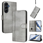 Custodia per telefono in pelle stile retrò con fibbia a giunzione lineare, For Galaxy A05s Global / F14 4G, For Galaxy A15 4G / 5G, For Galaxy A55 5G Global
