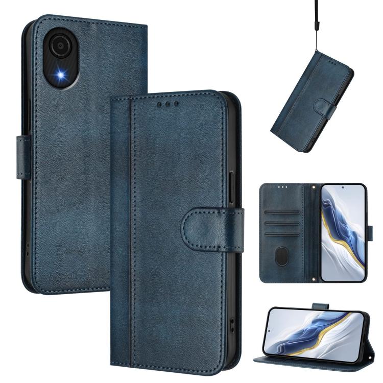 Custodia per telefono in pelle stile retrò con fibbia a giunzione lineare, For Galaxy A23 4G / 5G, For Galaxy A04 Core / A03 Core 4G, For Galaxy A04e 4G / F04 / M04 4G