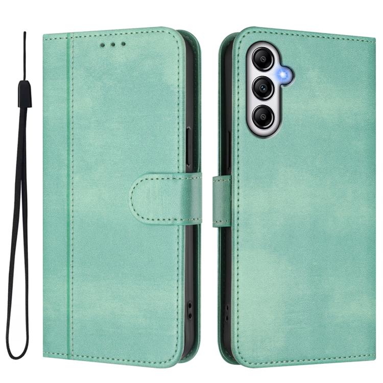 Custodia per telefono in pelle stile retrò con fibbia a giunzione lineare, For Galaxy A14 4G / 5G, For Galaxy A34 5G, For Galaxy A54 5G