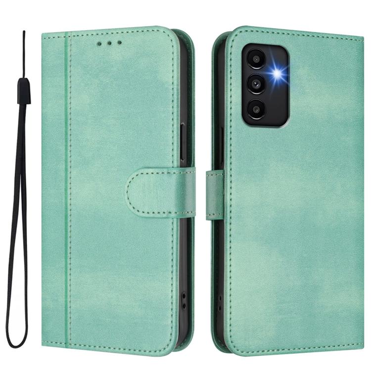 Custodia per telefono in pelle stile retrò con fibbia a giunzione lineare, For Galaxy A13 / A04s / A04 4G, For Galaxy A22 5G / F42 5G, For Galaxy A53 5G