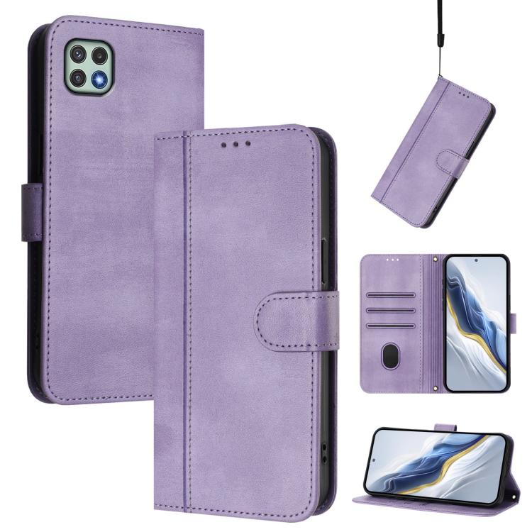 Custodia per telefono in pelle stile retrò con fibbia a giunzione lineare, For Galaxy A13 / A04s / A04 4G, For Galaxy A22 5G / F42 5G, For Galaxy A53 5G