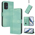 Custodia per telefono in pelle stile retrò con fibbia a giunzione lineare, For Galaxy A73 5G, For Galaxy A33 5G, For Galaxy A03 166mm