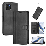 Custodia per telefono in pelle stile retrò con fibbia a giunzione lineare, For Galaxy A73 5G, For Galaxy A33 5G, For Galaxy A03 166mm