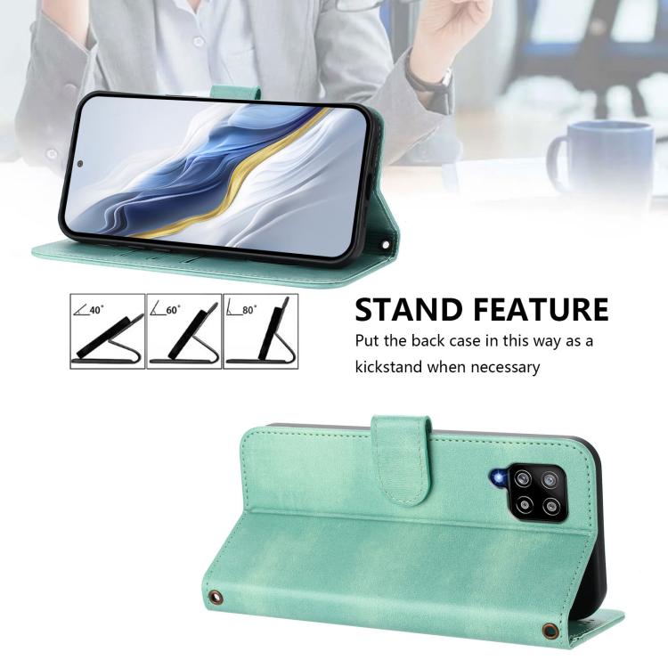 Custodia per telefono in pelle stile retrò con fibbia a giunzione lineare, For Galaxy A42 5G / M42, For Galaxy A32 4G, For Galaxy A02 / M02
