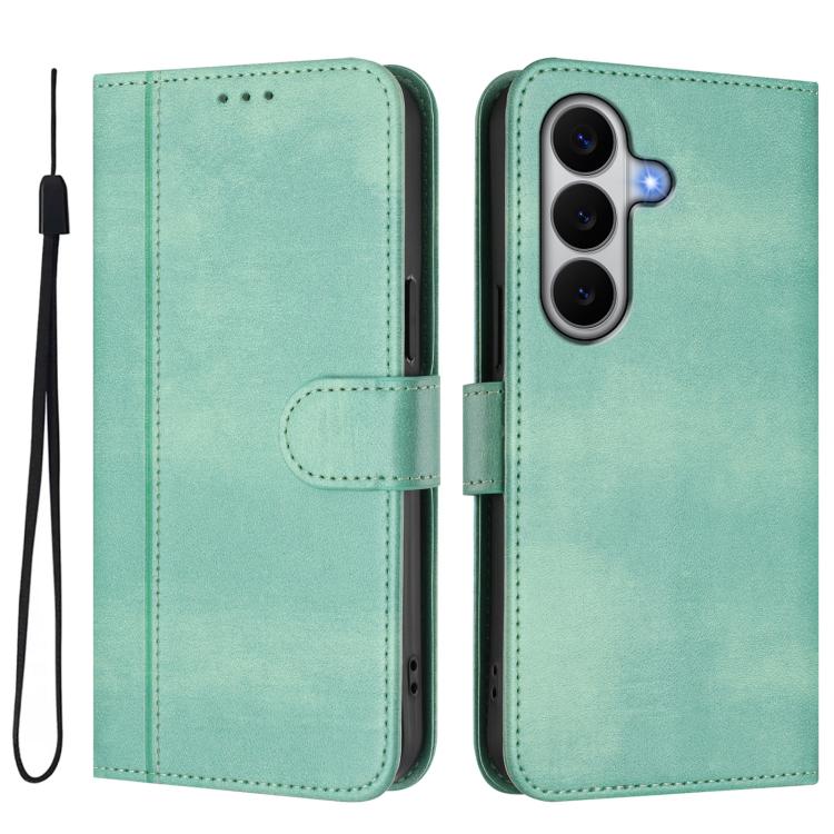 Custodia per telefono in pelle stile retrò con fibbia a giunzione lineare, For Galaxy A27 5G, For Galaxy A17 5G, For Galaxy A07 4G