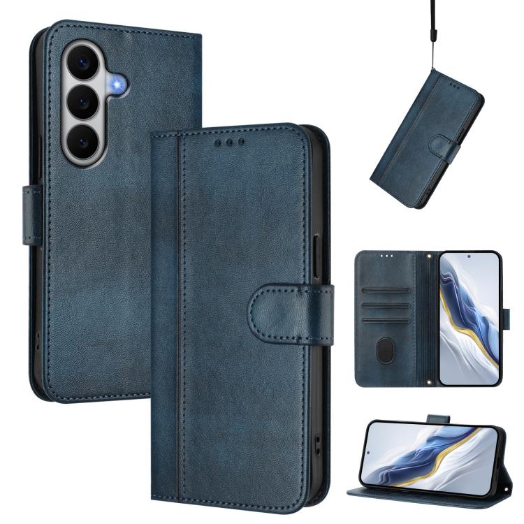 Custodia per telefono in pelle stile retrò con fibbia a giunzione lineare, For Galaxy A27 5G, For Galaxy A17 5G, For Galaxy A07 4G