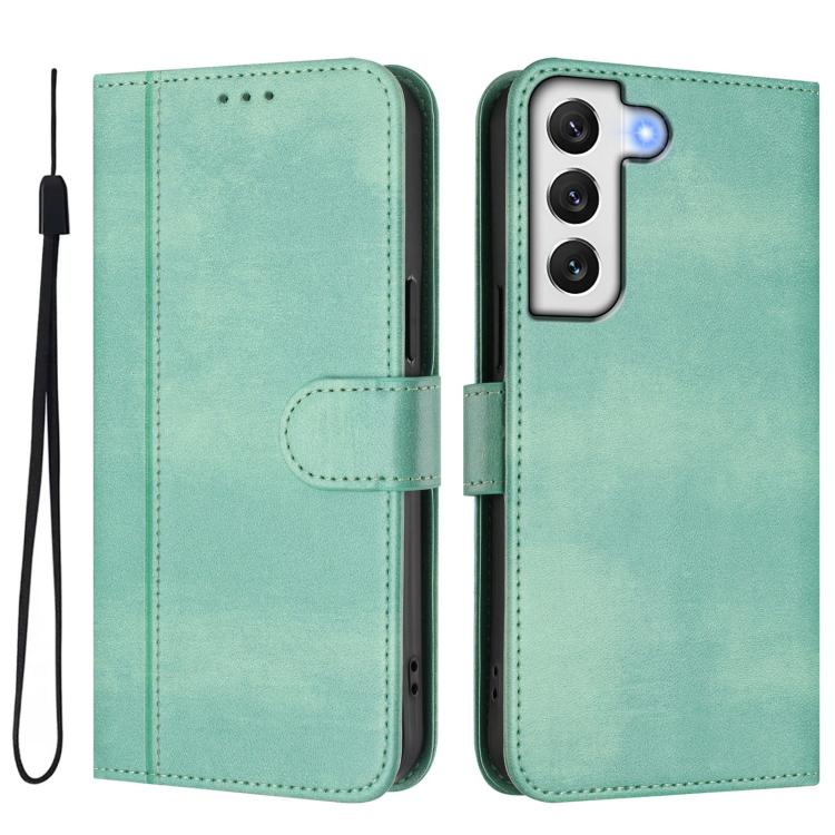 Custodia per telefono in pelle stile retrò con fibbia a giunzione lineare, For Samsung Galaxy S21 5G, For Samsung Galaxy S21+ 5G, For Samsung Galaxy S21 Ultra 5G