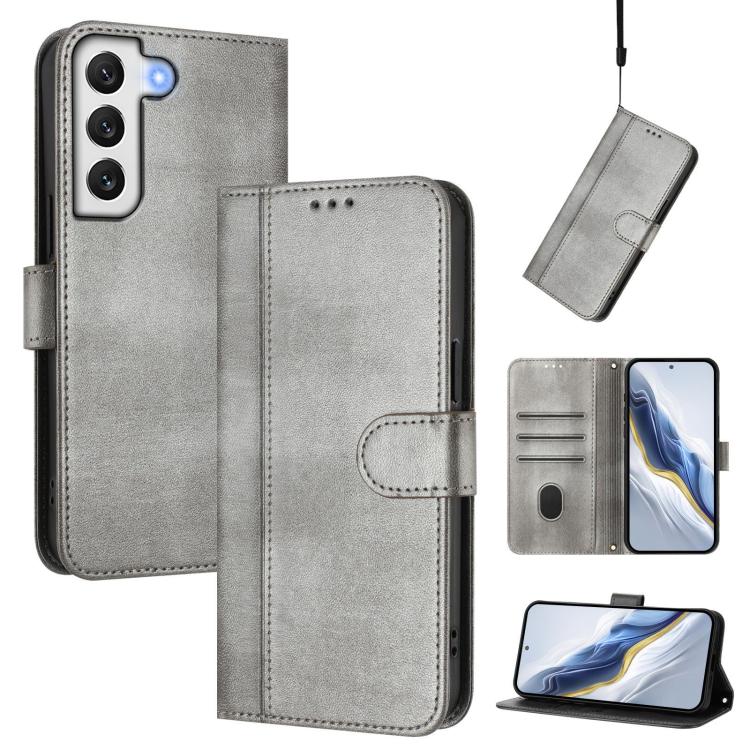 Custodia per telefono in pelle stile retrò con fibbia a giunzione lineare, For Samsung Galaxy S22+ 5G, For Samsung Galaxy S22 5G, For Samsung Galaxy S21 FE 5G