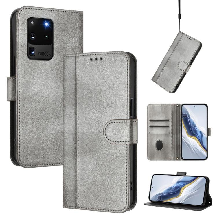 Custodia per telefono in pelle stile retrò con fibbia a giunzione lineare, For Samsung Galaxy S20 Ultra, For Samsung Galaxy S20, For Samsung Galaxy S20+
