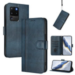 Custodia per telefono in pelle stile retrò con fibbia a giunzione lineare, For Samsung Galaxy S20 Ultra, For Samsung Galaxy S20, For Samsung Galaxy S20+