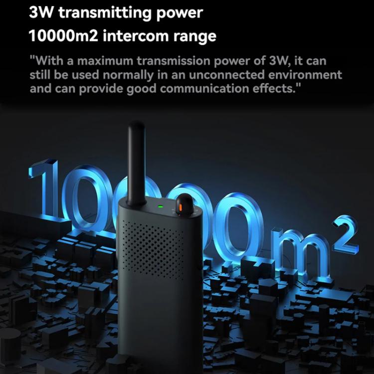 Walkie Talkie Xiaomi originale 1-5 km con batteria 2000 mAh