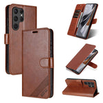 Custodia per telefono a libro in pelle con texture effetto montone AZNS, For Samsung Galaxy S25 Ultra 5G, For Samsung Galaxy S24 FE 5G, For Samsung Galaxy S24 Ultra 5G, For Samsung Galaxy S24+ 5G, For Samsung Galaxy S24 5G, For Samsung Galaxy S23 FE 5G...