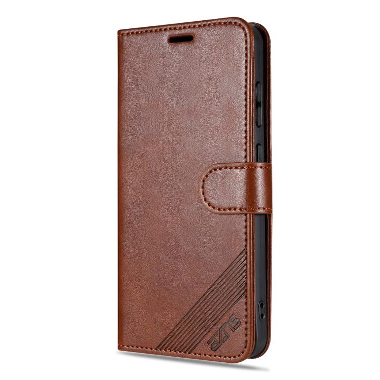 Custodia per telefono a libro in pelle con texture effetto montone AZNS, For Samsung Galaxy S25 Ultra 5G, For Samsung Galaxy S24 FE 5G, For Samsung Galaxy S24 Ultra 5G, For Samsung Galaxy S24+ 5G, For Samsung Galaxy S24 5G, For Samsung Galaxy S23 FE 5G...