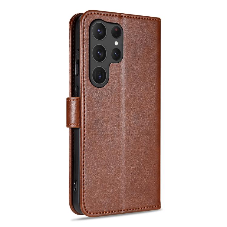 Custodia per telefono a libro in pelle con texture effetto montone AZNS, For Samsung Galaxy S25 Ultra 5G, For Samsung Galaxy S24 FE 5G, For Samsung Galaxy S24 Ultra 5G, For Samsung Galaxy S24+ 5G, For Samsung Galaxy S24 5G, For Samsung Galaxy S23 FE 5G...