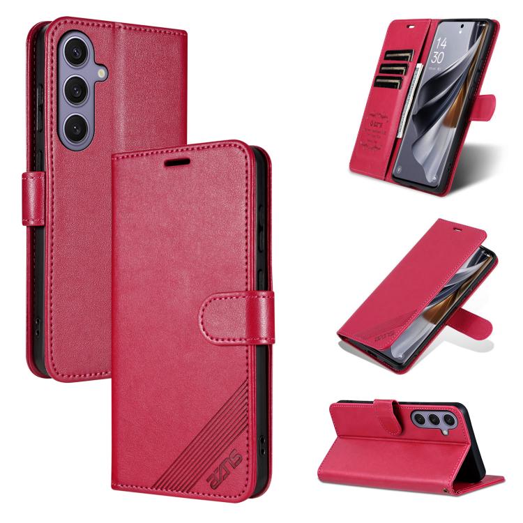 Custodia per telefono a libro in pelle con texture effetto montone AZNS, For Samsung Galaxy S25 Ultra 5G, For Samsung Galaxy S24 FE 5G, For Samsung Galaxy S24 Ultra 5G, For Samsung Galaxy S24+ 5G, For Samsung Galaxy S24 5G, For Samsung Galaxy S23 FE 5G...