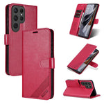 Custodia per telefono a libro in pelle con texture effetto montone AZNS, For Samsung Galaxy S25 Ultra 5G, For Samsung Galaxy S24 FE 5G, For Samsung Galaxy S24 Ultra 5G, For Samsung Galaxy S24+ 5G, For Samsung Galaxy S24 5G, For Samsung Galaxy S23 FE 5G...