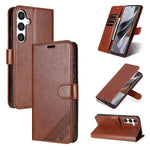 Custodia per telefono a libro in pelle con texture effetto montone AZNS, For Samsung Galaxy S25 Ultra 5G, For Samsung Galaxy S24 FE 5G, For Samsung Galaxy S24 Ultra 5G, For Samsung Galaxy S24+ 5G, For Samsung Galaxy S24 5G, For Samsung Galaxy S23 FE 5G...