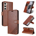 Custodia per telefono a libro in pelle con texture effetto montone AZNS, For Samsung Galaxy S23 5G, For Samsung Galaxy S22 Ultra 5G, For Samsung Galaxy S22+ 5G, For Samsung Galaxy S22 5G, For Samsung Galaxy S21 FE 5G