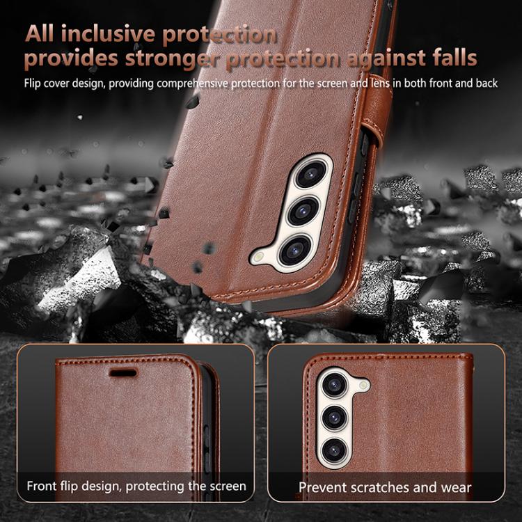 Custodia per telefono a libro in pelle con texture effetto montone AZNS, For Samsung Galaxy S23 5G, For Samsung Galaxy S22 Ultra 5G, For Samsung Galaxy S22+ 5G, For Samsung Galaxy S22 5G, For Samsung Galaxy S21 FE 5G