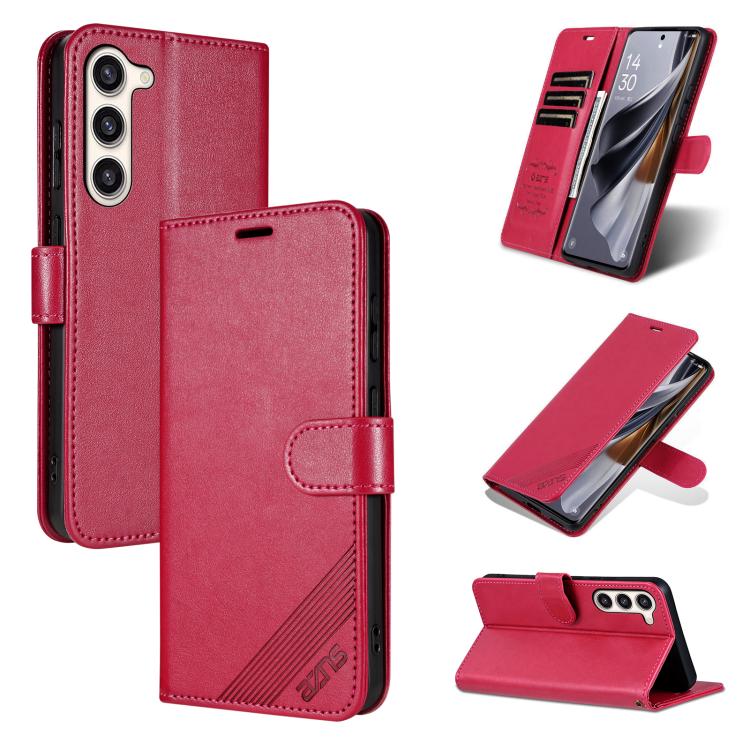 Custodia per telefono a libro in pelle con texture effetto montone AZNS, For Samsung Galaxy S23 5G, For Samsung Galaxy S22 Ultra 5G, For Samsung Galaxy S22+ 5G, For Samsung Galaxy S22 5G, For Samsung Galaxy S21 FE 5G